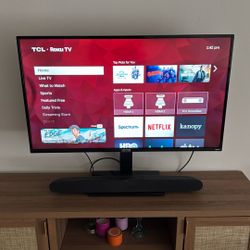 43” TCL Roku 4K UHD Smart TV