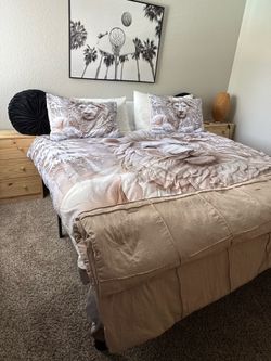 California King Bed Frame + Dresser + 2 Nightstands