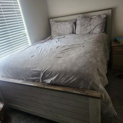 Light Grey Queen Bed Frame