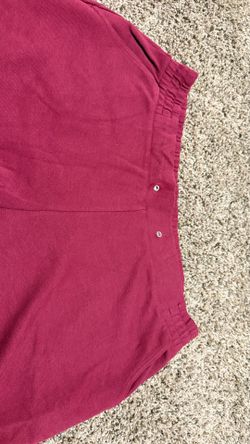 Time and Tru Pants Womens XL Red Burgundy Straight Leg Knit Lounge Comfort New