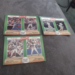 Baseball Card Bundle French's Bonds Puckett.  Carter Gwynn, Franco Pendleton. Cash Porch Pickup Redmond 