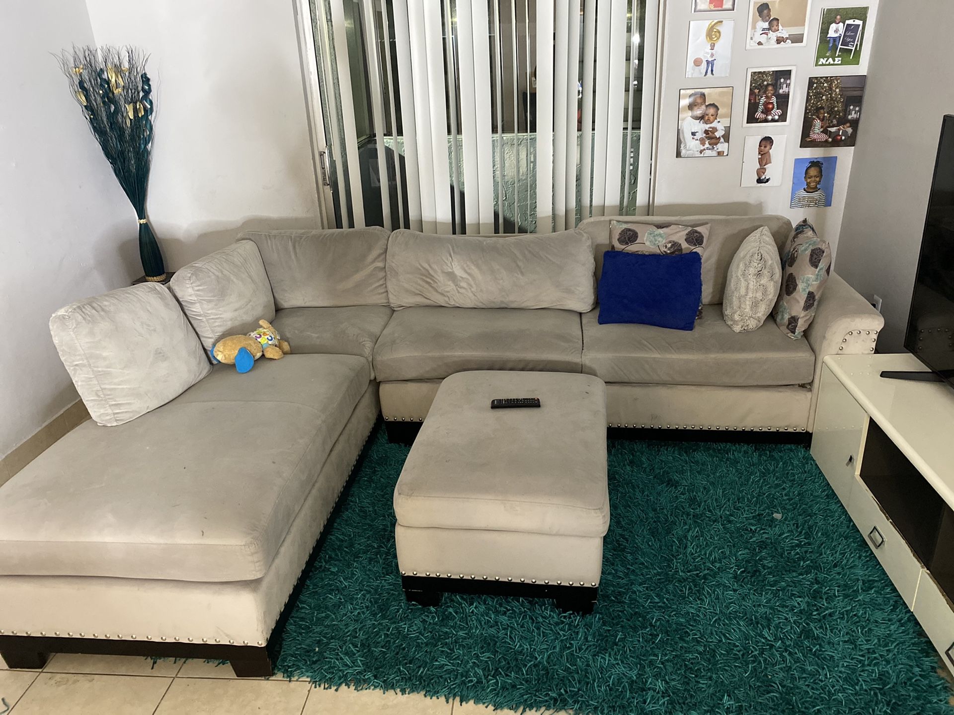 grey sectional couch