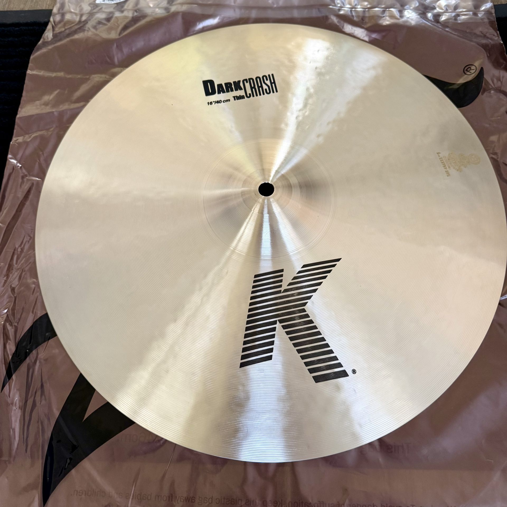 Zildjian K Dark Thin 16” Crash Cymbal