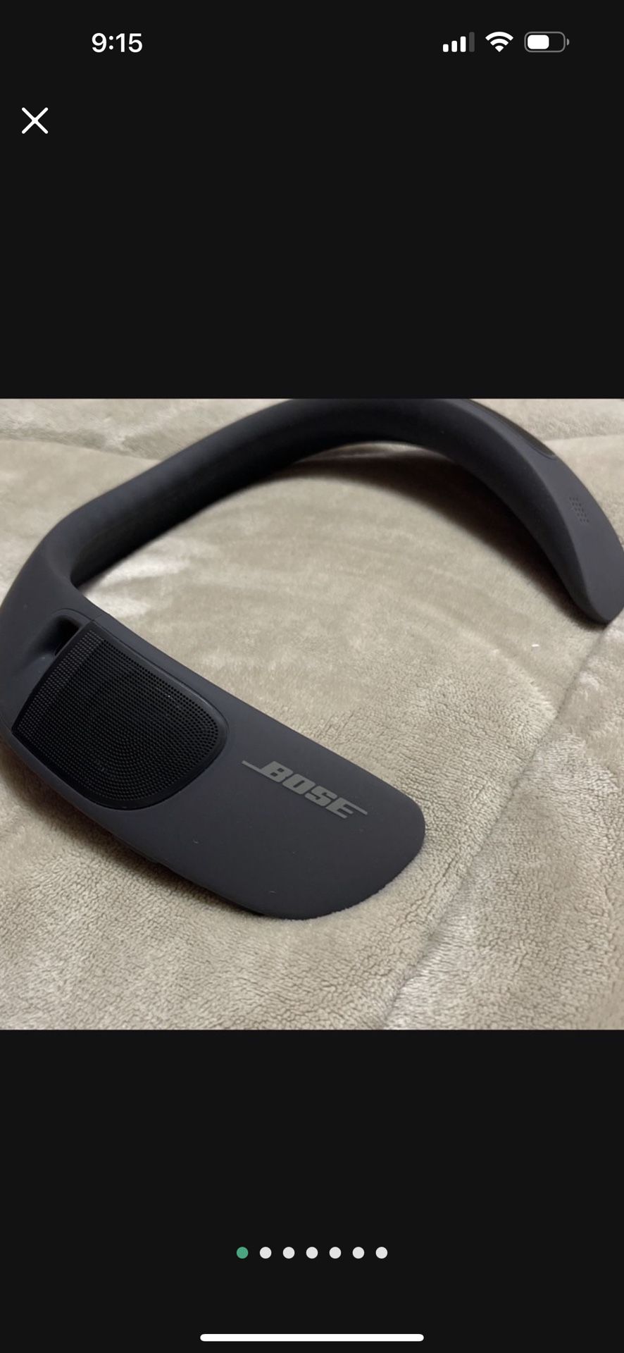 Bose Soundwear Companion Wireless Wearable Speaker - Black do not waste my time. Text me if you are ready to buy.