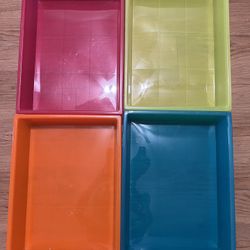 I Paper Trays for Classroom, Office Home, No Edges, Stackable, 13 3/4" L 10 3/4" W 3" H .4/$10