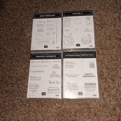 STAMPIN' UP! LOt of 4 STAMP SETS