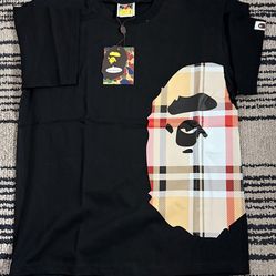 Bape tee shirt Burberry