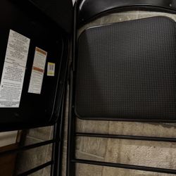 Folding chairs (2) Like new