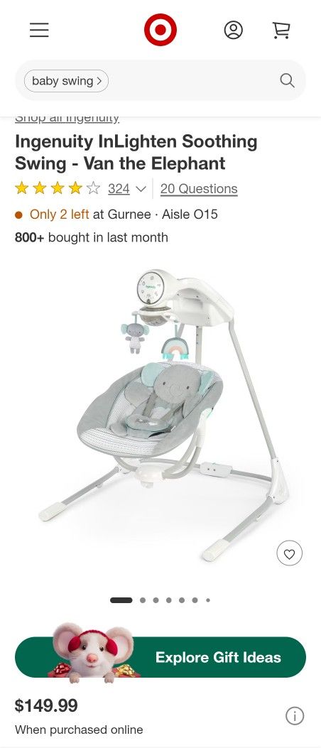 Ingenuity Soothing Swing