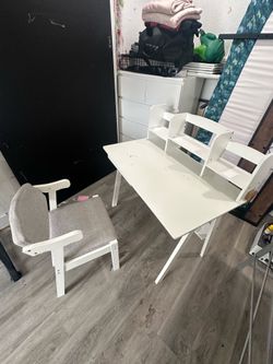 White work desk