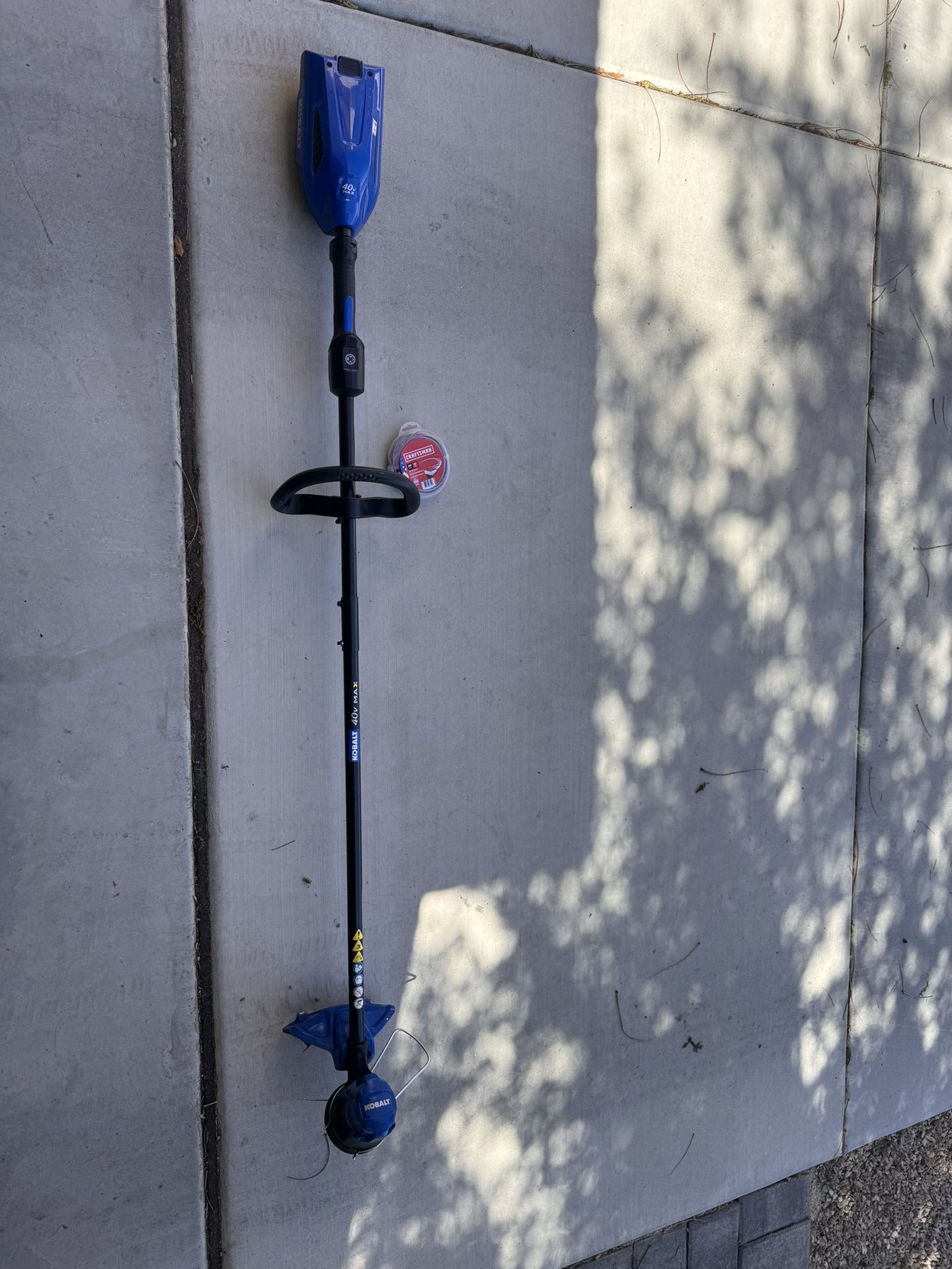 Kobalt 40v max string trimmer cordless without battery extra Test  before you yr warranty