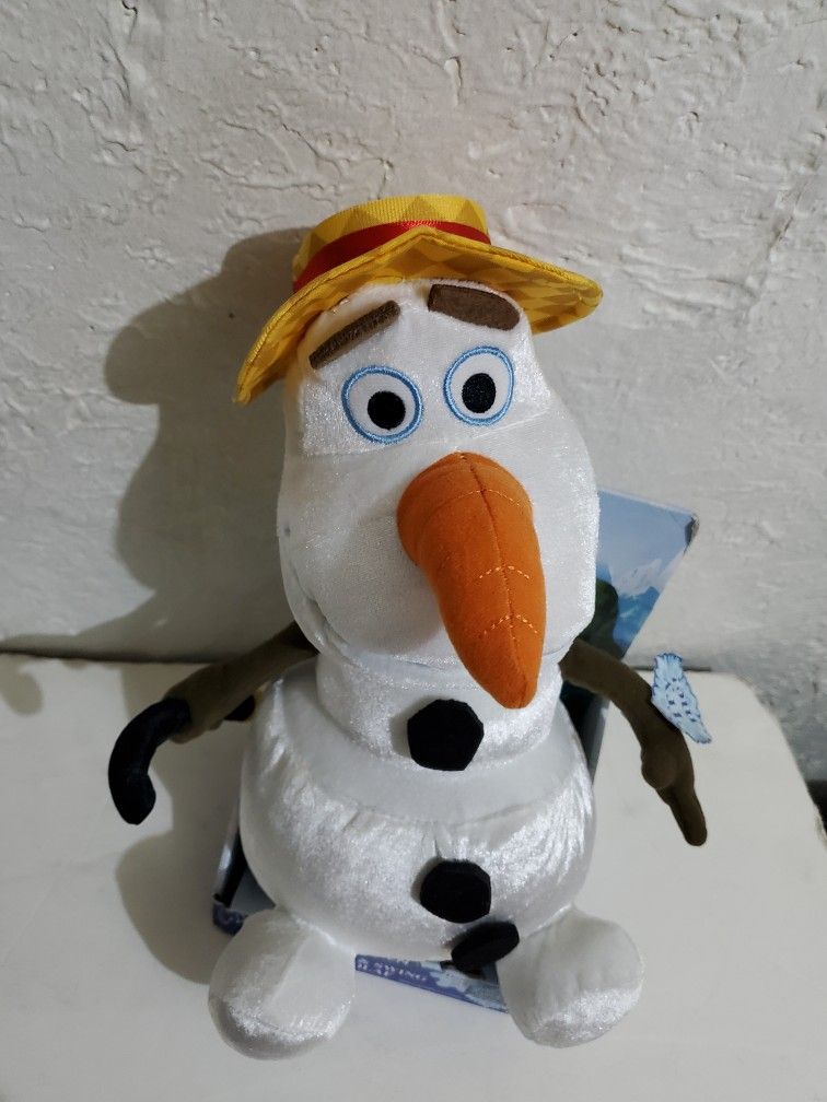 Disney Frozen OLAF Snowman 13" Plush Talking Singing Animated Just Play