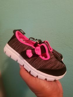 Little Girls Memory foam Teenie shoes..Size 9 toddler...Brand New with tags!..