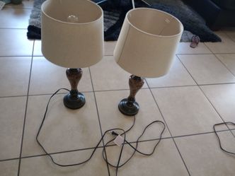 Set of two table lamps