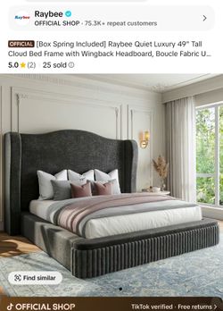 Brand new no mattress king size bed