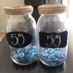 Mason jar center pieces