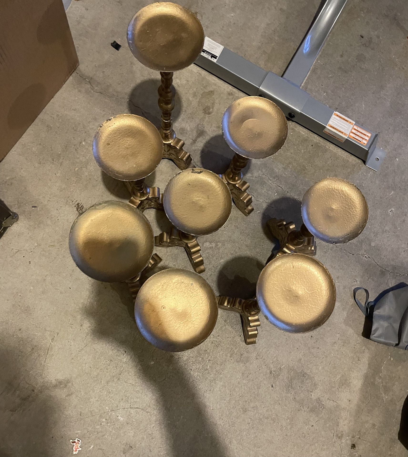 Wedding Decorations Decor Center Pieces Gold Candle holders