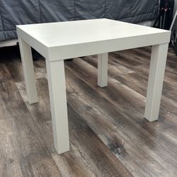 White IKEA Lack Side Table