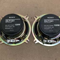 Sony XS-F 1321.    5 1/4    two way coaxial   speaker 120 watt max power.
