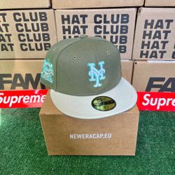 Exclusive SOLD OUT NY NEW YORK METS 59fifty New Era 2 Two Tone Fitted Green 