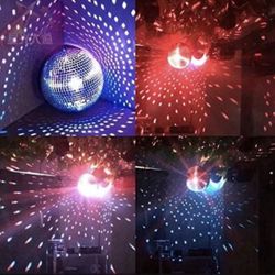 Mirror Disco Ball - 8-Inch Cool Silver Hanging Party Decorations for Big Parties