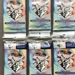 Wow Blow Out Price 2020-21 Upperdeck SP Hockey Hanger Packs Great Price  $5 Each Or 10 For $45  Thats Only $4.50 Each Retails For $11.98 Plus Tax 