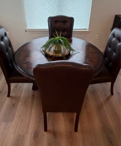 Dining table and chairs