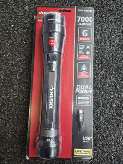 7k Lumens Rechargeable Flashlight.