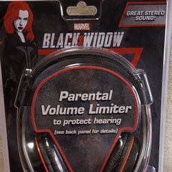Marvel black widow headphones