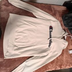 champion white hoodie