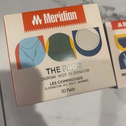 Meridian THE PADS Ingrown Hair Eliminator 30 Pads Glycolic Acid Aloe Vera Ginger