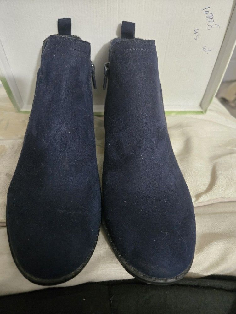 Navy Blue Ankle Boot