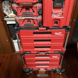 Milwaukee tool boxes with cart