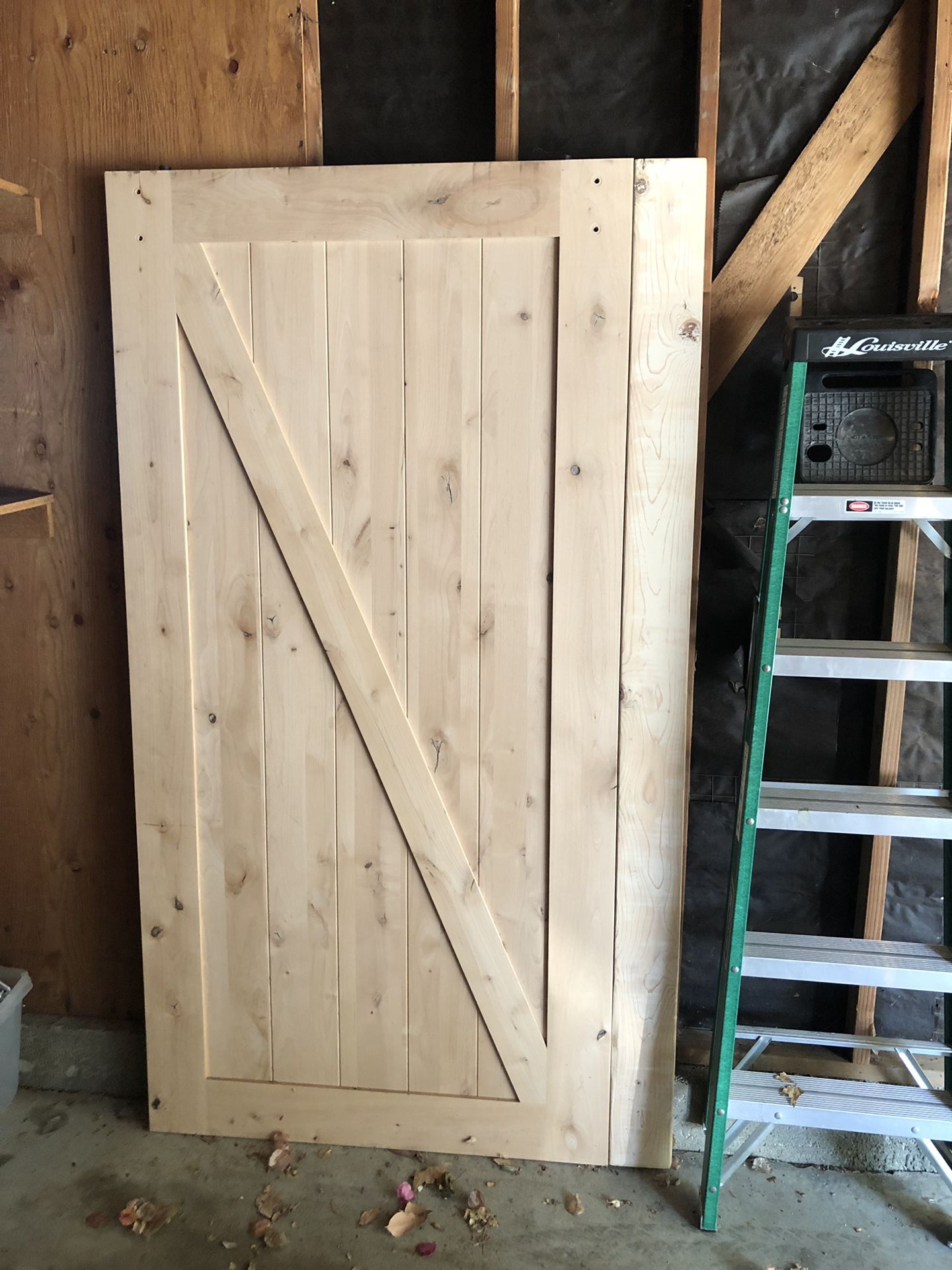 Large Barn Style Sliding Door 4’ Width x 7’ Height