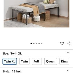 18 In Bed Frame XL Twin Brand New 