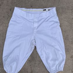 White Baseball Short Pants