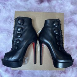 Christian louboutin LADY BOOTON Black Size 35.5
