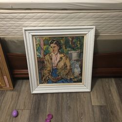 Old Painting And Frame