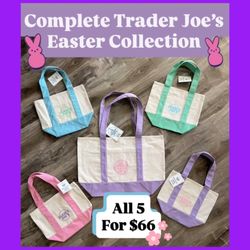 Trader joes mini canvas tote bags