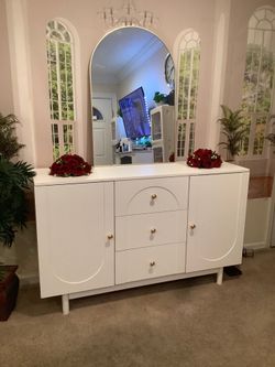 White dresser