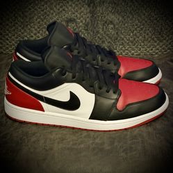 Retro Air Jordan 1 Low Bred Toe 2.0 – Size 12