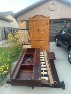 Free armoire and bed frame