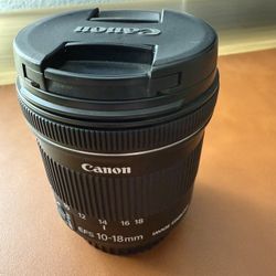 Canon EF-S 10-18mm f/4.5-5.6 is STM Lens