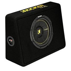 KICKER TCWC104 CompC 10" Subwoofer in Thin Profile Enclosure 4-Ohm