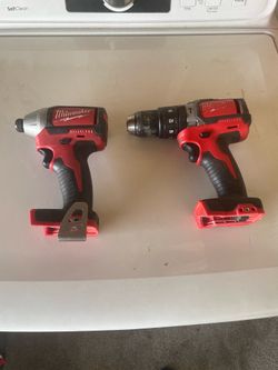 Milwaukee 18v drills $80