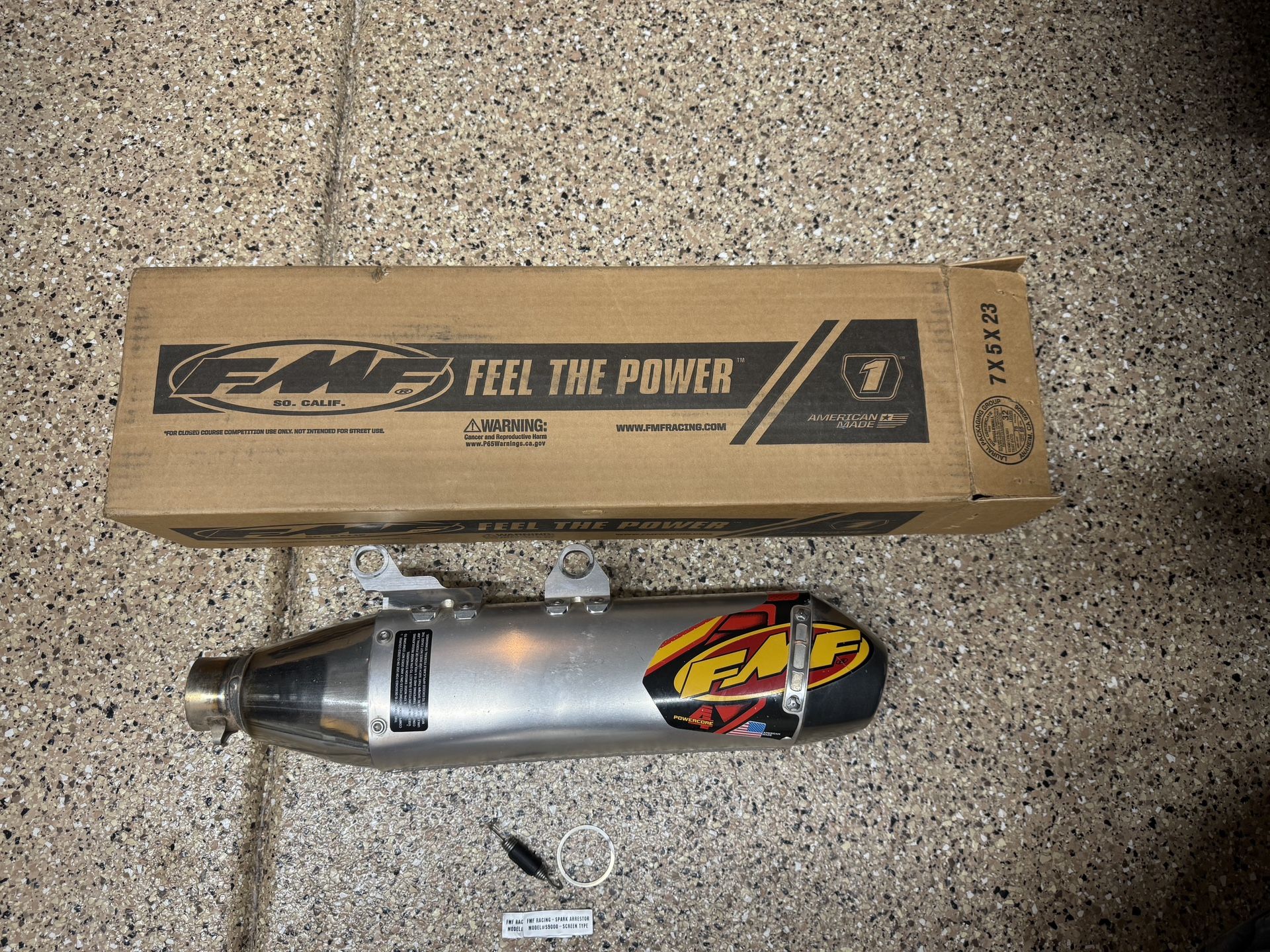 KTM FMF Powercore Q4 Hex Motorcycle Muffler.