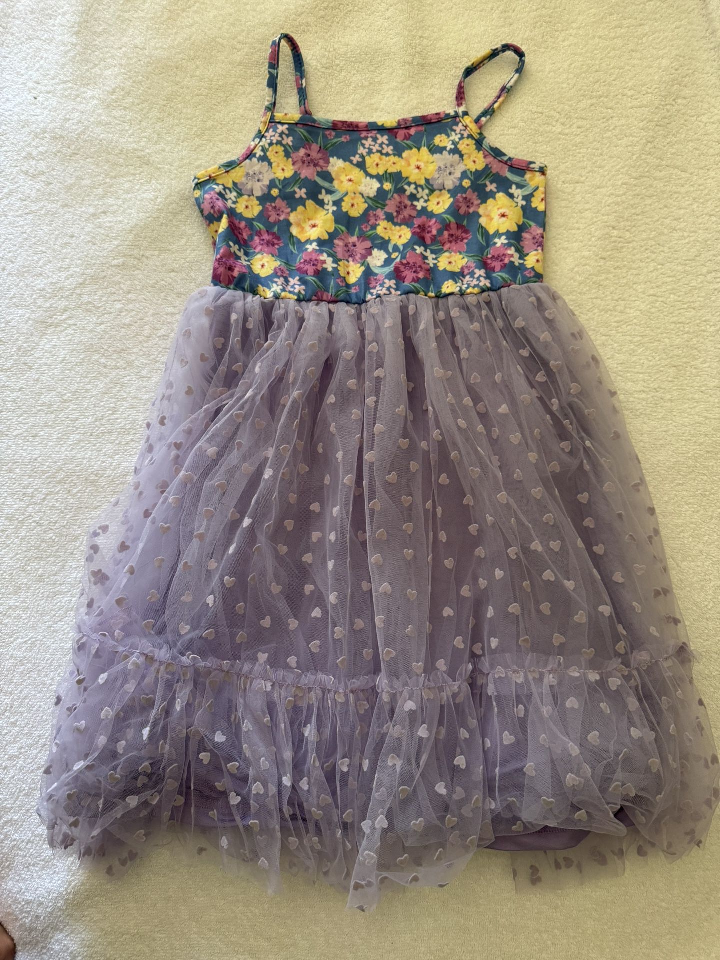 Purple Flower Dress Size-5T