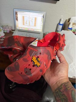 Crocs Echo RO Clogs Bape Flame Camo size 11