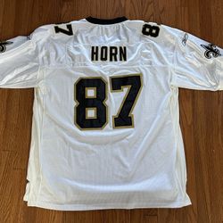Joe Horn New Orleans Saints Football Jersey Size 52 Reebok Onfield Authentic Sttiched, Rare 