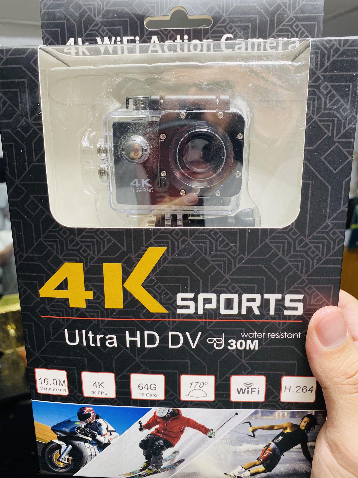 Waterproof WIFI Sport Action Camera 4K Ultra HD DV Car Video Record Camcorder WF